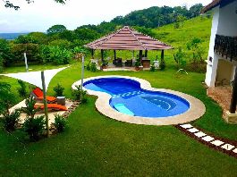 House with rancho, pool and dream view near San Miguel de Barranca, Puntarenas