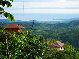 Building plots with fantastic views of the Pacific Ocean and mountains near Samara in a finca residential complex with river, forest, hiking trails, w